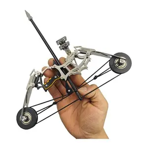 12-Arrow Mini Compound Bow Light-Up Set - Portable, Safe, Easy-to-Operate Stress Relief Archery Game for 12+ Years, Teenage Boy Gifts, Indoor Outdoor Toy Sports Equipment
