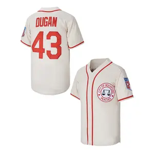 43 Jimmy Dugan City Of Rockford Peaches A League of Their Own Movie Men's Baseball Jersey, Stitched – Perfect for Party and Cosplay, Gift for Game Day Top Athletic Techwear, Greenish