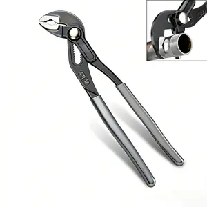 Groove Joint Pliers 8 Inch with Fast Adjustable Pliers V-Jaw Tongue and Groove Pliers Wrench for Water Pump,Home Repair,Plumbing,Gripping,Nuts,Bolts,Pipe,Fittings
