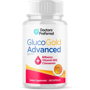 (1 Pack) Gluco Gold Blood Balance Advanced Support Glycogen Supplement 60 Caps