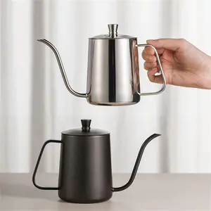 Gooseneck Coffee Kettle, 350ML Stainless Steel Coffee Kettle, Coffee Dripper, Narrow Spout Coffee Pot, Coffee Dripper, Stainless Steel Water Bottle, Modern Coffee Pot