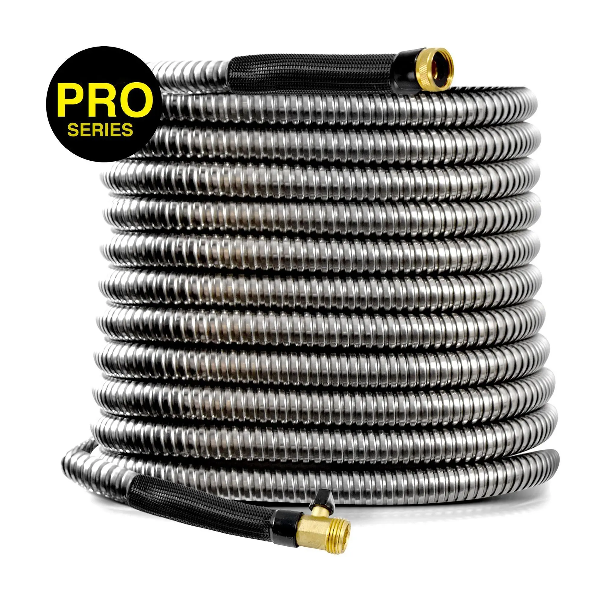 Bionic Steel Pro 100' Stainless Steel Hose withBrass Nozzle