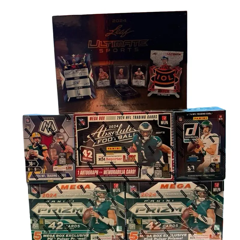 Break 20 (2) 2024 Prizm Megas (1) 2024 Ultimate Sports Hobby Box (1) 2024 Donruss Football Blaster (1) 2024 Mosaic Blaster Box (1) 2024 Absolute Foot