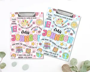 Custom Teacher Gifts, Personalized Teacher Clipboard, Teacher Appreciation Gift, Thank You Teacher Gift, Custom Clipboard with Teacher Name