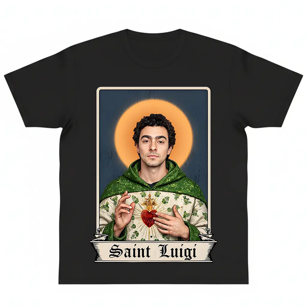 Luigi Mangione Classic Graphic tee shirt y2k cotton fashion Streetwear Comfort Shortsleeve Casual Care Machine Wash Safe Cool Apparel Top Trending