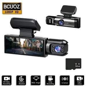 2-Channel Dash Cam 1080P Full HD	 Front/Inside Car Camera with Night Vision & Parking Assist dashboard