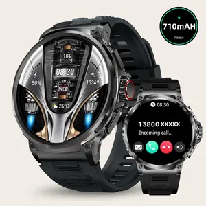 Men's Smart Watch Fitness Tracker, 1.85" Touch Screen, 710mAh Long Battery Life, IP67 Waterproof, For IPhone/Android Phones, With Wireless Call, Message Notifications, 100+ Sports Modes, DIY Watch Dials, Sports Tracking Smartwatch, Sports Watch