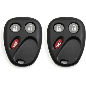 2pcs 3 Buttons Keyless Entry Remote Key Fob Key Shell Case for Cadillac for Chevrolet for GMC for Hummer Replacement21997127