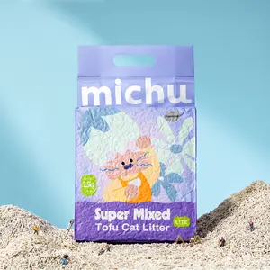 Michu Mixed Tofu Cat Litter Lite 5.5Lb/6L – Flushable, Eco-Friendly & Odor Control