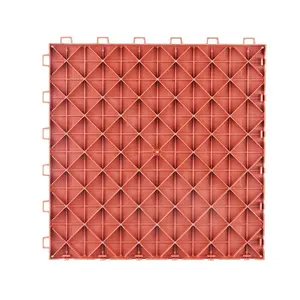 fathersdaygift VEVOR Garage Tiles Interlocking, 12x 12x 0.53 inch 25 Pack Garage Floor Covering Tiles, Non-Slip Double-Sided Texture Garage Flooring Tiles, for Garages, Basements, Repair Shops, Red