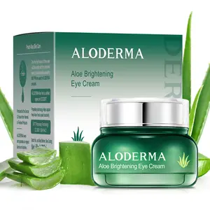 ALODERMA Brightening Eye Cream Featuring Organic Aloe Vera, Caffeine, & Sage Oil to Combat Dark Circles & Fine Lines - Restore Youthful Glow, 25g Vegan