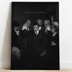 Cult Italian Mob Gangster Movie Poster, Mafia Drama Print, Classic Wall Art, Gift Idea for Movie Enthusiasts Decor Frames