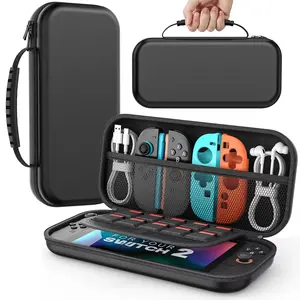 New Eva Case for Nintendo Switch 2, Portable Travel Bag with Game Card Slots, Waterproof Shockproof Storage Pouch