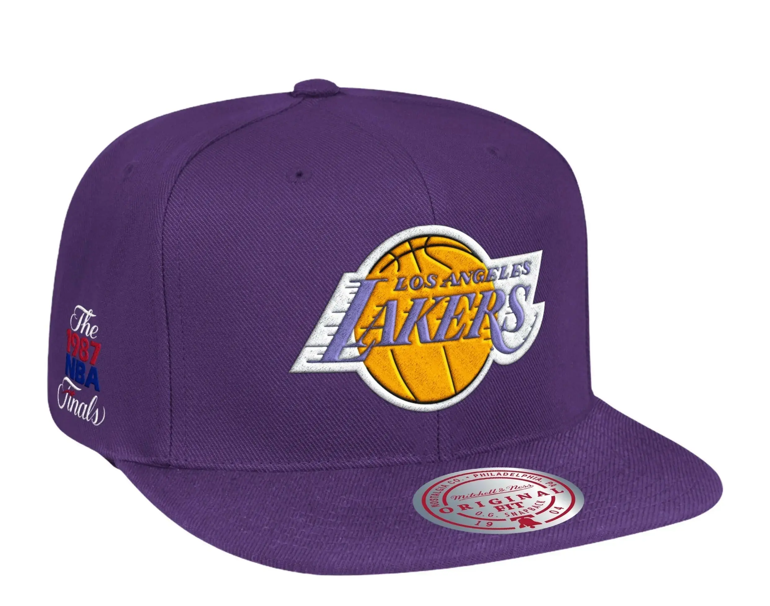 Mitchell & Ness Los Angeles Lakers HWC 1987 Finals Patch in Purple | Adjustable Cap