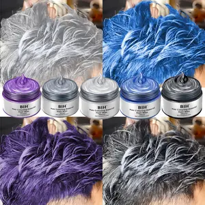 Festival Styling Colored Hair Clay Cream Wax, Blonde Highlight Mixed Temporary Hair Dye In, Easy Wash Off for Parties & Daily Looks