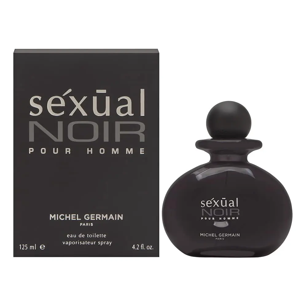 Michel Germain Sexual Noir Pour Homme Men's Liquid Spray Fragrance, 4.2 oz Eau de Toilette, 1 Bottle for Adults, Spray-on-Skin Option for Those Not Sure