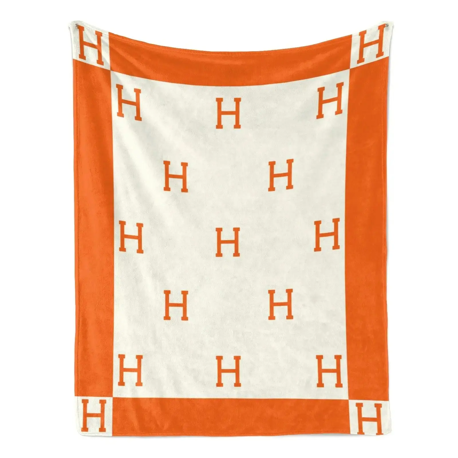 Stylish Single Letter Graphic Print Flannel Throw Blanket, Ultra Soft Comfortable Warm Polyester Cover for Home Office Travel Camping, Modern Minimalist Bedroom Bedding, Ideal Decorative Holiday & Birthday Gift