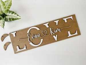 3D Personalized Valentines Day present | Love Couples Name Sign | Boyfriend Girlfriend Gift | Fiancé Wedding Anniversary Gift | Custom Names