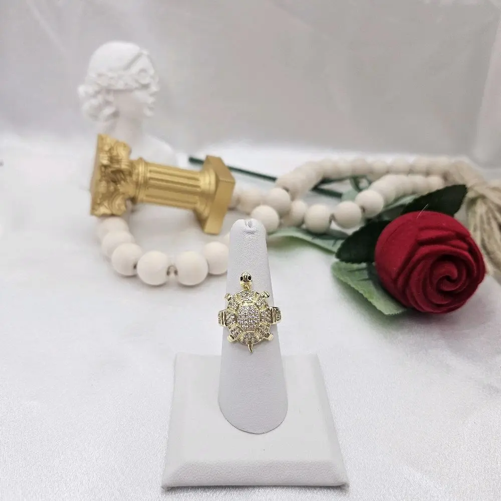 valdiviajewelry #2325 Turtle ring, 14k gold plated, high quality
