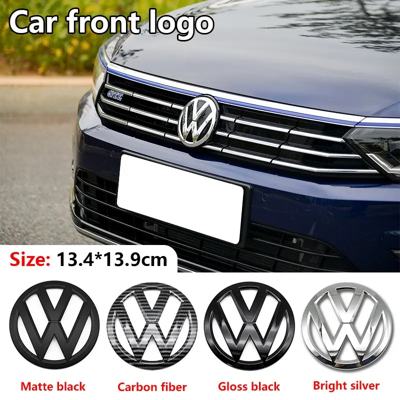 Volkswagen Car Front & Rear Emblem, Scratch-Resistant Durable Hood Badge Replacement, Fits Golf 7 & All Vw Models, Exterior Modification Accessories
