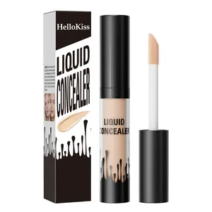 Hello Kiss 3ml Liquid Matte Concealer, Foundation, Full Coverage, Waterproof, Hydrating, Moisturizing, Long-Lasting, Lightweight, Flawless Conceals, Formula for Dark Circles, Acne and Blemishes, Non-Caking, Makeup Cosmetic, For All Skin Tones Daily Use