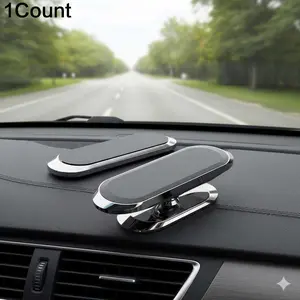 Magnetic Car Phone Mount, Rotating Car Mount, Universal, Anti-Slip Shockproof Hold, Compatible with Car SUV Truck, 360° Rotation Gravity Sensor, Easy Install Portable & Durable Accessory, Cell Phone Car Holder