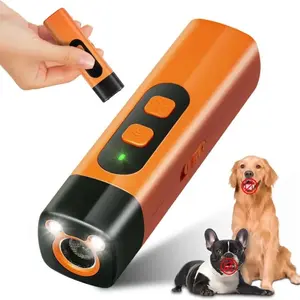 Ultrasonic Dog Training Device with LED Flashlight and HD Display, USB Rechargeable Obedience Aid, Positive Behavior Correction Tool for Dogs