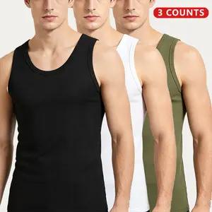 Men’s breathable polyester solid-color sports tank top — regular sleeveless top suitable for gym, running, outdoor activities, and casual summer wear; comfortable, sporty style, training tank, energetic menswear Lifestyle,Fathersdaygift