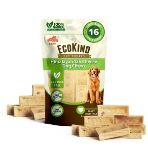 EcoKind Premium Gold Yak Cheese Himalayan Dog Chews | Bacon, Cheese, Chicken, Peanut Butter | All-Natural Healthy Dog Treats for All Breeds