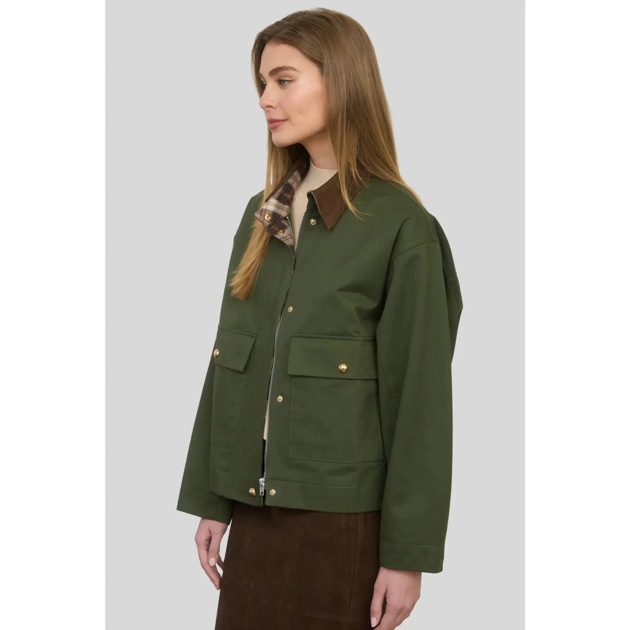Women's Janey Jacket in Olive