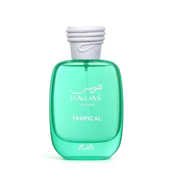 Rasasi Hawas Tropical Eau de Parfum, Long-Lasting Fruity Floral Signature Scent for Women with Musk & Vanilla Notes, 3.4 fl oz, Adults, 3.4Oz, Single Item, Sunny Days, Contains Alcohol, Edp, Alcohol-Based, 3 To 3.9 Fl Oz