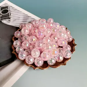 8mm/10mm Glitter Bead (100pcs/set), DIY Bead Charm Accessory for Necklace & Bracelet & Phone Bag Pendant, Jewelry Making Supplies for Women & Teenager