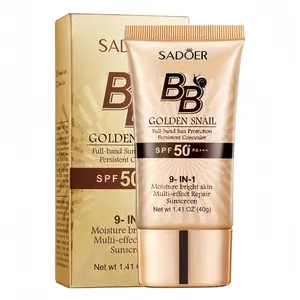 40g Snail Sunscreen SPF 50+ BB Cream, Moisturizing Primer, Hydrating Sunscreen, Sunscreen Foundation, Face Makeup Primer