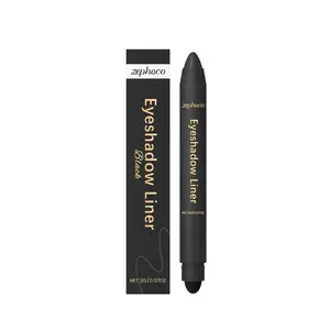 zephoco Black Two-In-One Eyeliner Pen Is Smooth And Silky, Naturally Color-Matching For Various Eye Makeup Occasions, And Easy To Use For Beginners