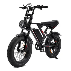 Adult Electric Bike -- 1000W Powerful Motor, 31MPH Max Speed, 20'' Fat Off-Road Tires, Dual Suspension System, 7-Speed Gears, Long-Lasting Range, App-Controlled, Ideal for Urban Commuting