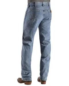 Wrangler Men's Stone Beach Light Wash Premium Performance Bootcut Jeans - 1047Macsb