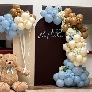 Balloon Garland Arch Kit, 80pcs/set Mixed Color Balloon Set with Strip & Glue Dots, Latex Balloon for Birthday Wedding Baby Shower Party Decoration