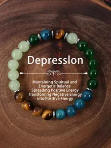Energy Alchemy Bracelet, Dainty Crystal Bracelet, Transform Negative Energy to Positive, Relieve Depression, Spiritual Jewelry Gift for Men & Women, Healing Crystal Bracelet