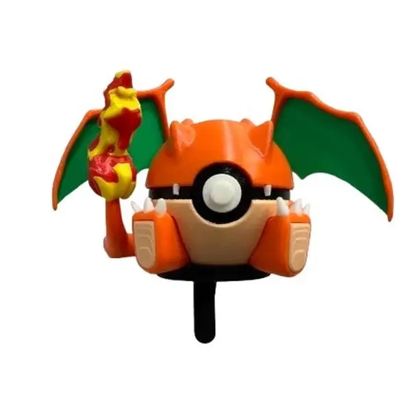 High Quality Charizard Collectible Figure with Wall Stand - Anime-Inspired Poke Ball