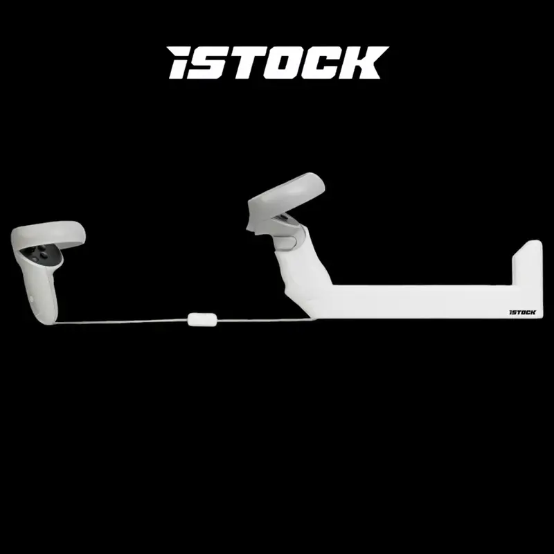 iSTOCK Virtual reality Gunstock: Pixel-Precise Accuracy and Lightning-Fast Movements Compatible with Quest 2+3 VR headset accessory Rifle Stock Attachment Vr Accessories Durable