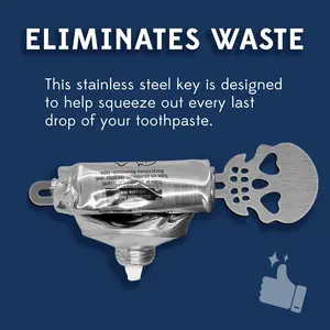 New Stainless Steel Manual Toothpaste Squeezer Tool, Metal Tube Roller Dispenser, Easy Clean Bathroom Accessory, Home Essential