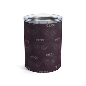 Purple Tumbler 10oz, Angel Number 808 Accept Yourself, Numerology Gift, Positive Energy Cup, Manifestation Gift, Law of Attraction Gift