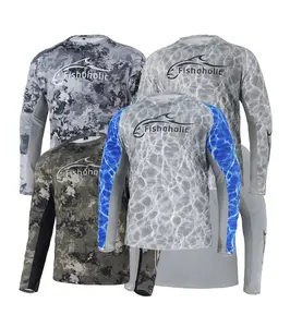5 Colors - Long Sleeve - UPF50 Performance Fishing Shirt - Loose Keg Fit Style - Breathable Quick Drying Sun Protection