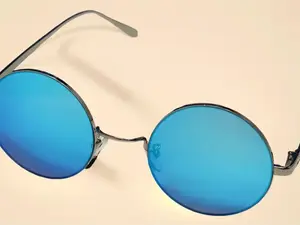 Ozzy's Metallic Frame Oval Lensed Sunglasses