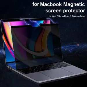 Magnetic Privacy Screen Protector for Macbook - Anti-Glare, Anti-Scratch, Anti-Fingerprint, Easy Installation for Air & Pro, Portable & Reusable with Storage Clip, Macbook Accessories