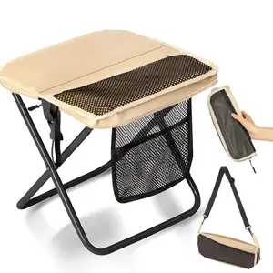 Portable Outdoor Folding Chair, Ultra Light 1.5 Lbs, Max Load 500lbs, Ideal for Camping, Hiking, Bbqs, Travel, Durable Design