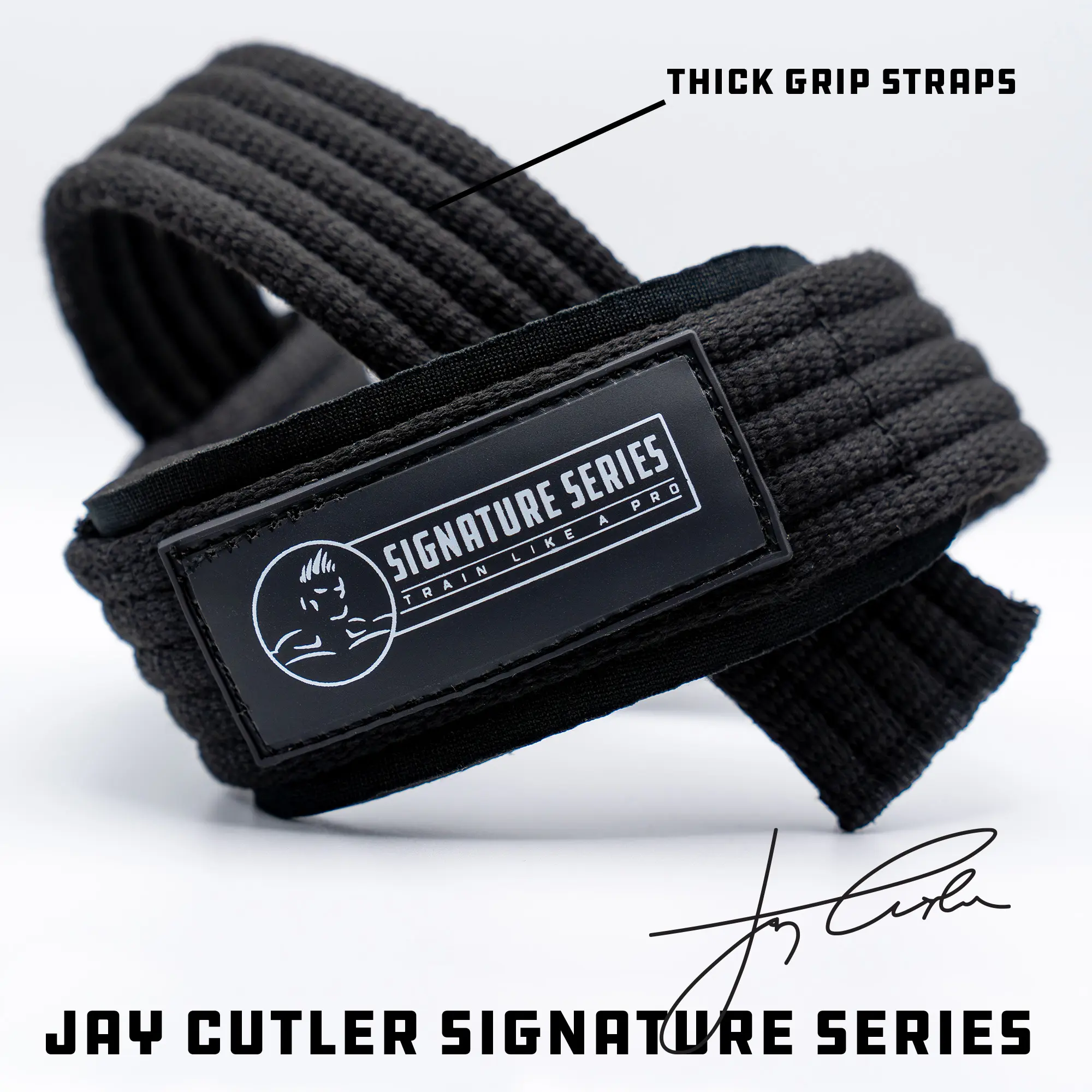 Jay Cutler Signature Series Lifting Straps Options include D Ring or Regular Straps - Maximum Support, Padded Back, Thick Strap for Superior Grip, Durable & Reliable Design
