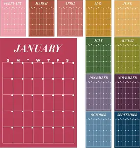 Back to School Large Wall Calendar, Dry Erase Undated Weekly 12 Monthly Planner for Classroom Teacher Organization & Student School Schedule, Family Kitchen Command Center, Busy Mom Meal Planning, Home Office Fridge Habit Tracker Tasks ADHD Routine