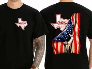 America Gilleys Texas T-Shirt, Urban Cowboy Shirt, Gift For Fan, For Men, For Women, Full Size, Full Color