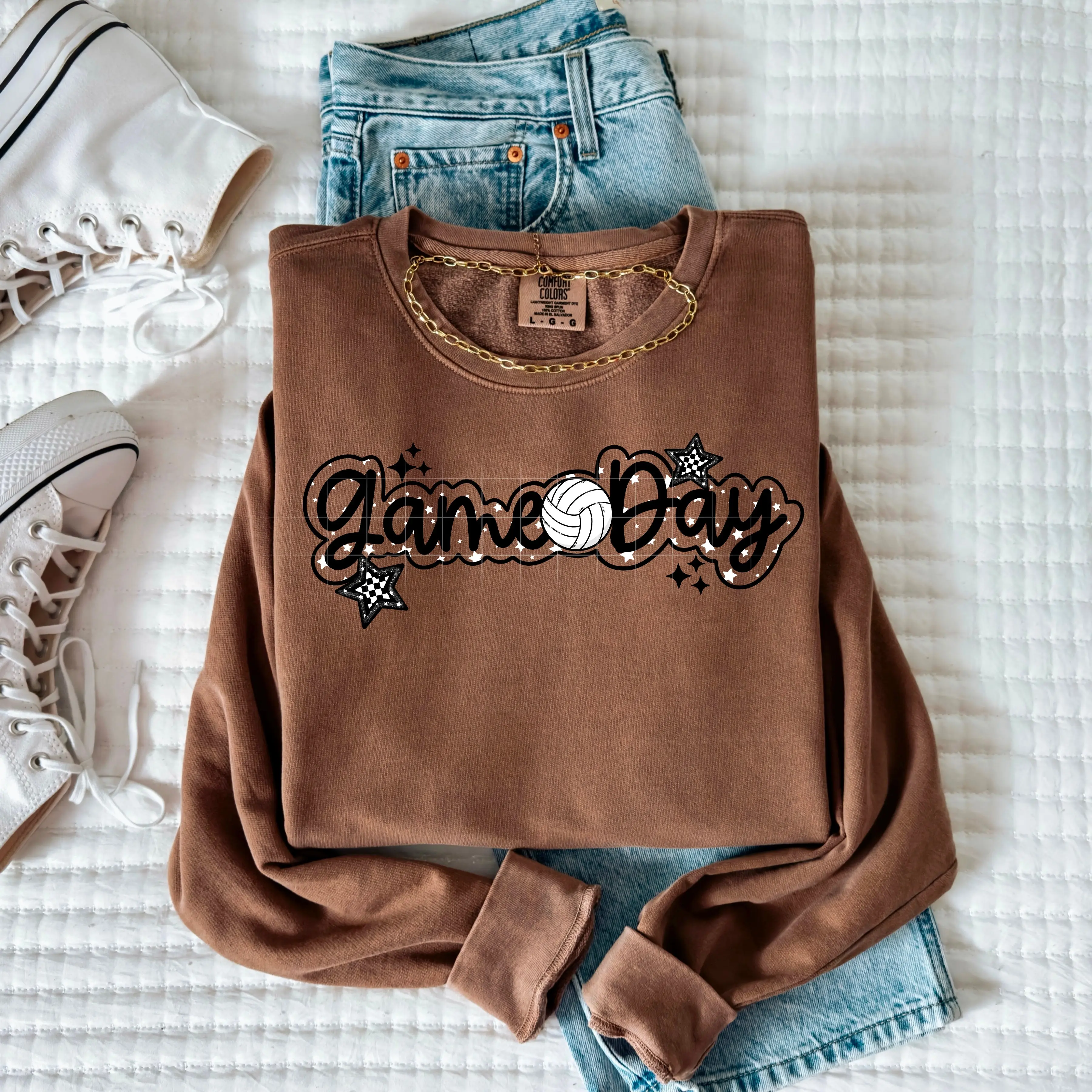 🏐 Game Day Volleyball Crewneck Sweatshirt ⭐✨